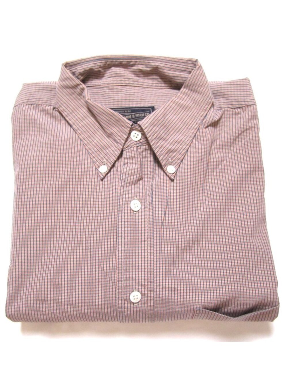 Y2K Vtg 90s Abercrombie Fitch Shirt Sz XL Button Gingham Preppy Academic (M368)